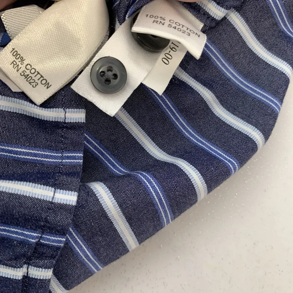 Banana Republic Long Sleeve Button Front Shirt Men Xl Slim Fit Lot /2 Non Iron